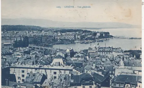 BF19090 geneve vue generale switzerland front/back image