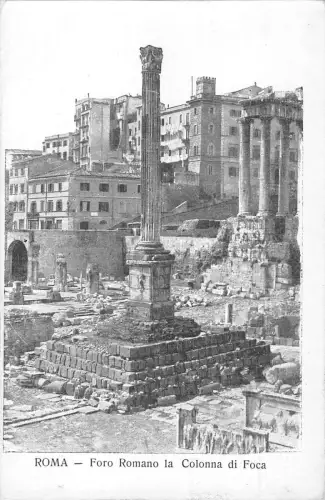 B104589 Italien Roma Foro Romano la Colonna di Foca Forum Ruine