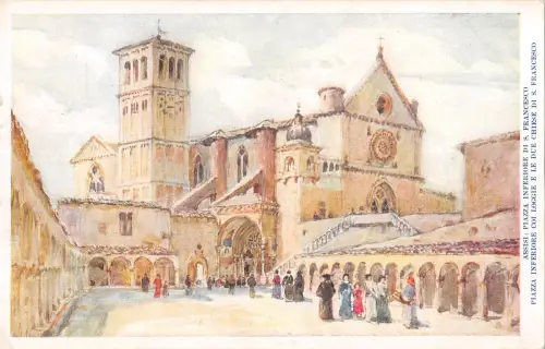 uk17806 italy assisi asissi piazza inferiore