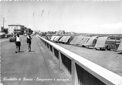BG30484 rimini lungomare e spiaggia italy CPSM 14,5x10cm