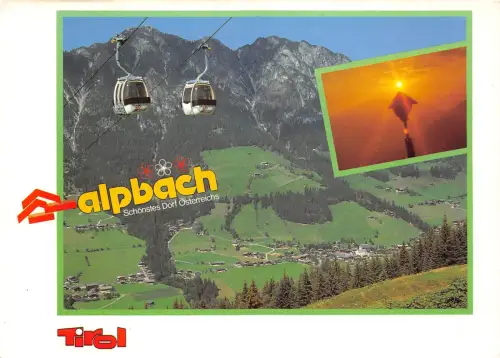 BR30609 Urlaubsparadies Alpbach Tirol Seilbahn Österreich