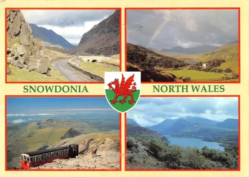B100783 snowdonia north wales train railway uk