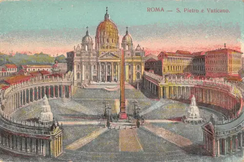 B106587 Italien Roma San Pietro e Vaticano Brunnen