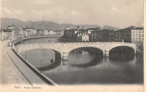 B106608 Italien Pisa Ponte Solferino Brücke Fluss