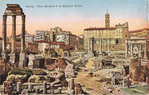 B106762 Italien Roma Foro Romano e la Basilica Giulia Ruinen