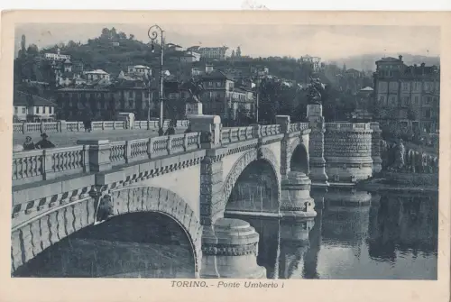 BF19263 ponte umberto I torino italy front/back image