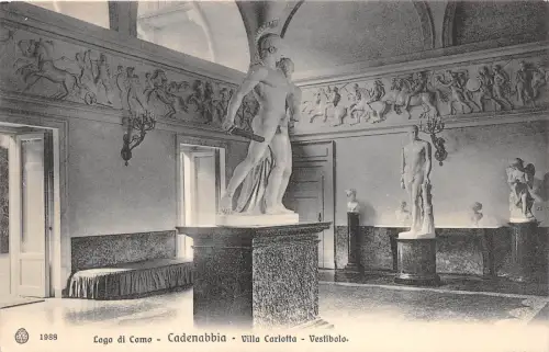BF35476 lago di como cadenabbia villa carlotta italy front/back scan