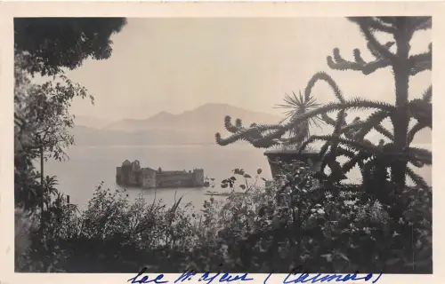 BF35524 cannero lago maggiore il castle italy front/back scan
