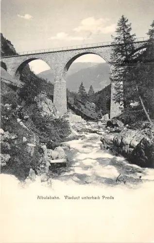 BR36879 Albulabahn Viadukt unterhaib Preda Schweiz
