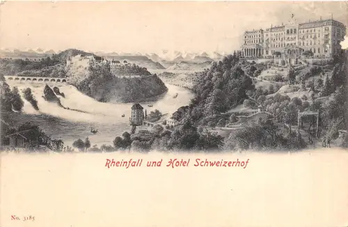 BR37720 Rheinfall und Hotel Schweizerhof switzerland