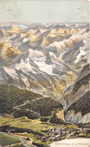 BR36633 Brigue et le Simplon Schweiz