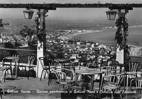 BG3244 saluti da gabicce monte visione panorama CPSM 15x9,5cm italy