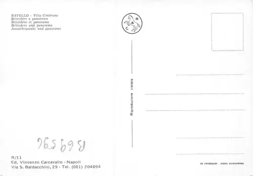B69596 Italia Ravello Panorama Italien