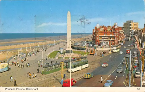 uk10220 princess parade blackpool uk tramway tram car