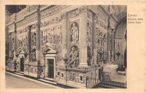 Lot184 Loreto Außenseite des Heiligen Hauses Italien Postkarte