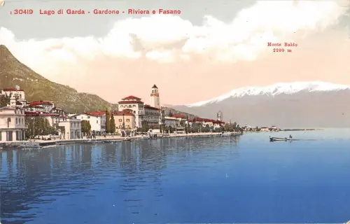 B107031 Italien Lago di Garda Gardone, Riviera e Fasano Panorama