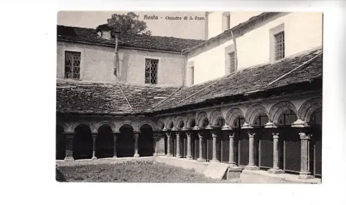 BF17026 aosta chiostro di s orsa italy front/back image