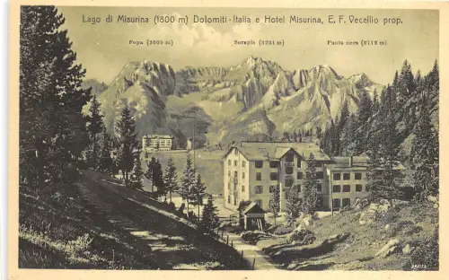 BR37103 lago di misurina Dolomiti e hotel misurina italy