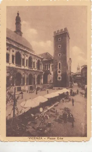 BF19162 piazza erbe vicenza italy front/back image