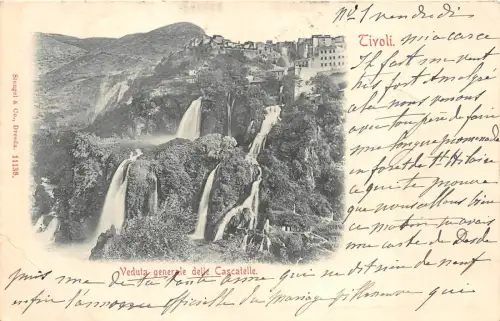 B92641 veduta generale delle cascatelle tivoli italy