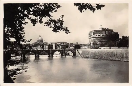 B40670 roma castello e ponte s angelo italy