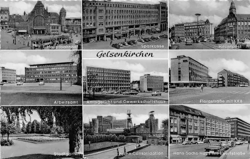 BG7189 Gelsenkirchen Multi Views Auto Voiture Germany CPSM 14x9cm
