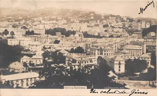 B92774 Genua Panorama Italien