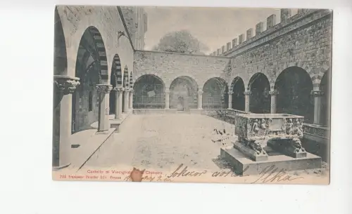 B80076 castello di vincigliat chiostro italy front/back image