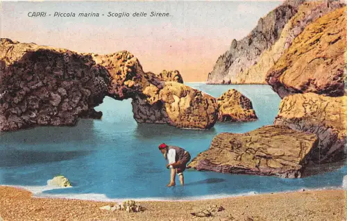 br107110 scoglio delle sirene piccola marina capri italy