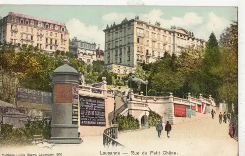 BF17220 lausanne rue du petit chene switzerland front/back image