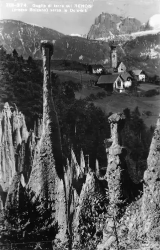 Lot144 Echtfoto Italien Erdspieße am Ritten Bozen verso dolomiti bozen