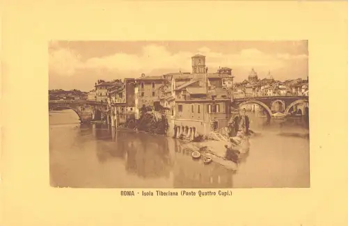 B107887 Italien Roma Isola Tiberiana Ponte Quattro Capi Echtfoto UK