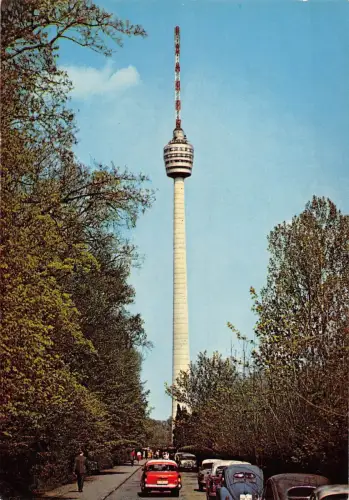 BT12412 Stuttgart Fernsehturm Wolwagen Käfer Wagenmöbel