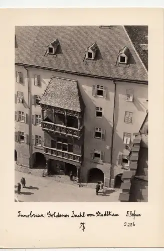 BF15832 innsbruck goldenes duch vom stadtyurm österreich vorder-/rückbild