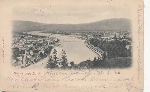 B79470 gruss aus linz österreich Vorder-/Rückbild