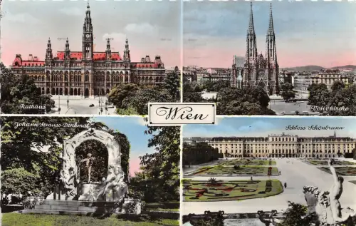 BG17039 wien multi views austria CPSM 14x9cm