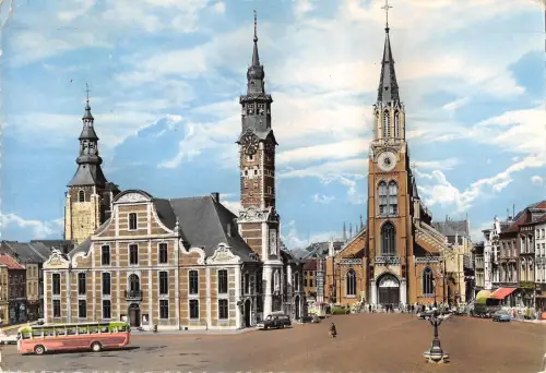 B97813 st truiden grote markt st trond belgien bus car