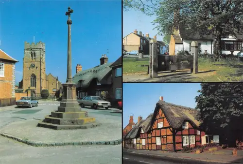 uk1588 Ansicht von Dunchurch Rugby Auto Echtfoto UK