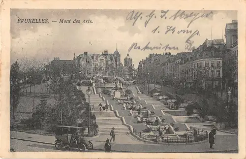 B107567 Belgien Bruxelles Mont des Arts Auto Voiture Auto Echtfoto UK