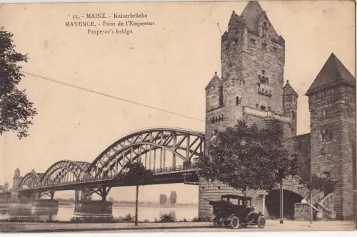 BF17212 kaiserbrücke mayence car mainz germany front/back image