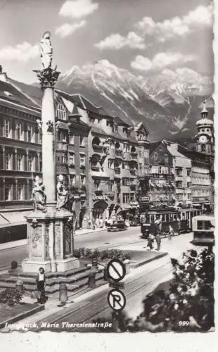 BF33321 Innsbruck Maria Theresienstraße Österreich Straßenbahn Vorder-/Rückbild