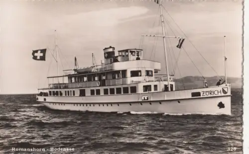 B81165 romanshorn bodensee zürich schweiz schiff bateau vorder-/rückbild