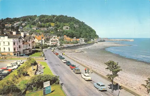 BR66482 Minehead Car Voiture North Hill and Harbour UK 14x9cm