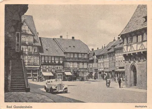 BG1578 Bad Gandersheim Marktplatz Auto Voiture Auto CPSM 14x9,5cm Germany