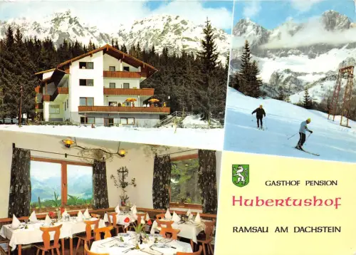 BG11566 Hubertushof Pension Hotel Ramsau am Dachstein Ski Österreich