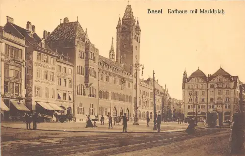 BR34468 Basler Rathaus mit Mrktplaz Schweiz