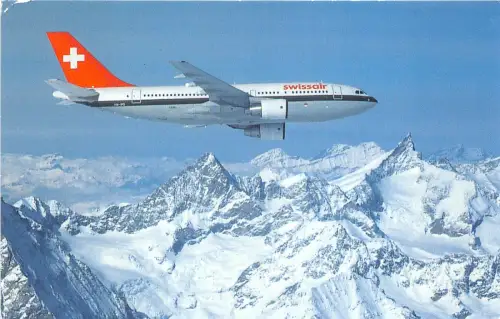 Lot282 Flugzeug Flugzeug Swissair Airbus A310 Europa Schweiz