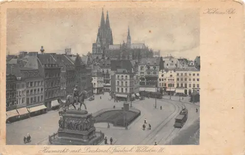BF34640 koln a rh hautmarkt germany tramway front/back scan