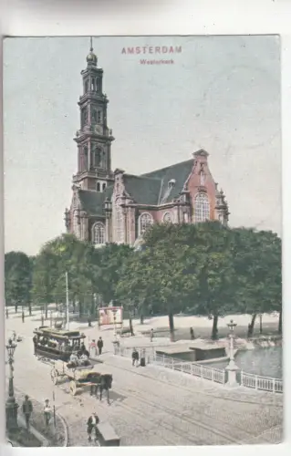 BF29597 amsterdam westerkark tramway netherland front/back image