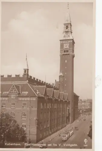 B80053 danmark Copenhagen kobenhavn tramway raadhustaarnet s front/back image